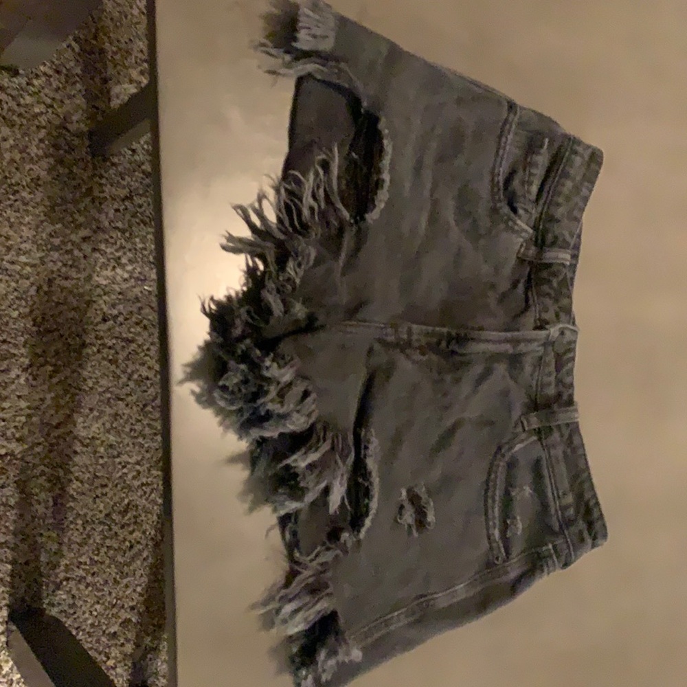 Black Jean shorts,M